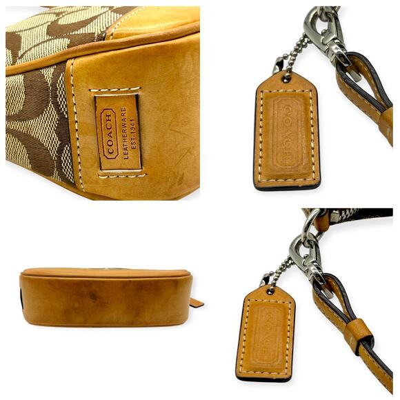Coach Brown and Tan Mini Bag - Picture 5 of 11